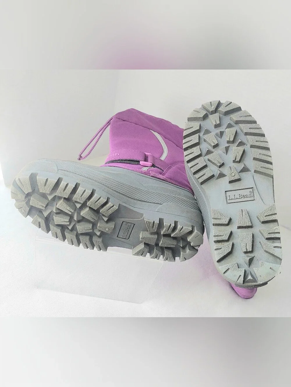 L.L. Bean Girls' Purple Waterproof Winter Boots